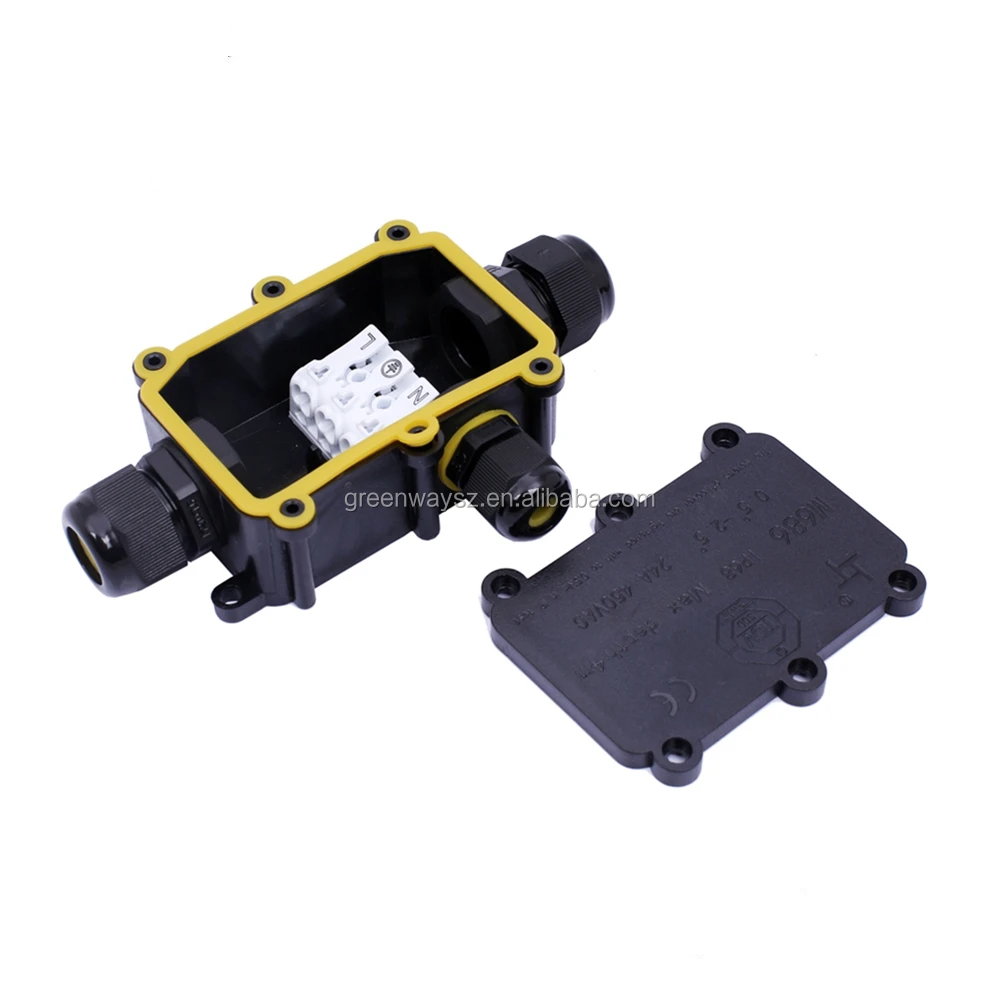 IP68 electrical underground electrical junction boxes waterproof connector