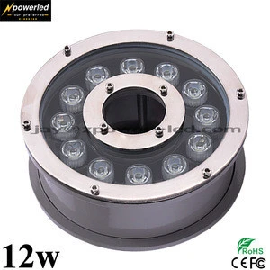 IP68 stainless steel ring 12w low voltage 12v led fountain nozzle light