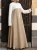 Import Islamic Women Clothing Fashion Contrast Color Muslim Maxi Dress from China