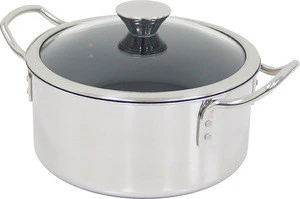 Japanese IH DUO excellent heat retention steel steamer big stainless pot