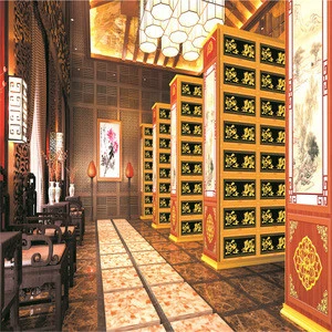 jiangxi black aluminum gold columbarium 48 niches with column designs
