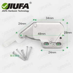 JIUFA Furniture Hardware Mini Latch Automatic Spring Catch Plastic Strike Push To Open For Furniture Cabinet Door