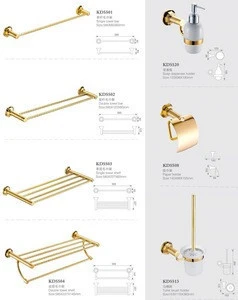 JOYEE rose gold bathroom set and toilet accessories