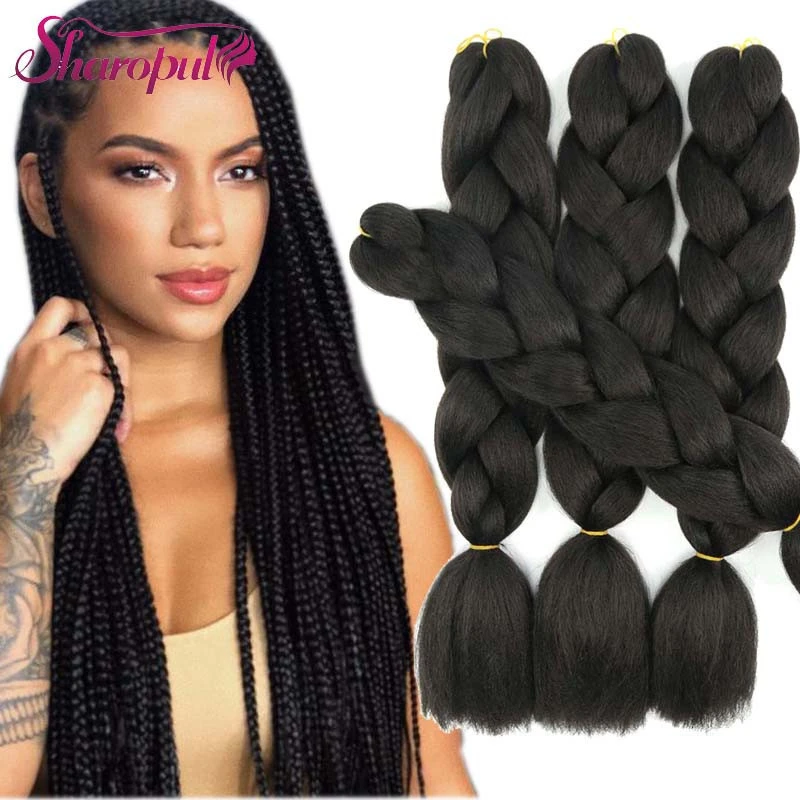 Jumbo braiding hair synthetic braided hair extension x-pression synthetic hair braids wholesale