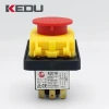 KEDU High Quality Three Phase Waterproof Electromagnetic Push Button Switch With CE,TUV Approved KJD18