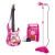 Import Kids musical instrument electric toy guitar set with loudspeaker box and microphone from China