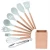 Import Kitchen Utensil Set Silicone Cooking Utensils 10pcs Kitchen Utensils Set Tools Wooden Handles Spatula Set Cookware from China