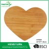 Kitchenware heart shape bamboo wood cutting board