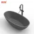 KKR Brand New Black Bathtub Freestanding Oval Stand Alone Acrylic Solid Surface Bath Tub