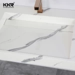 Kkr Factory Wall Hung Sink For Bathroom Cabinet Basin With Wall Hung Bathroom Wash Basin