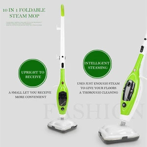 KMS-S036 Electric 10 in 1 white and green floor steam cleaning mop cleaner machine
