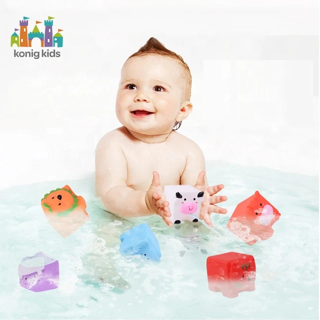 Konig Kid Cute Animal Toy Set 6 Pcs Spray Water Toy Baby Bath Toys