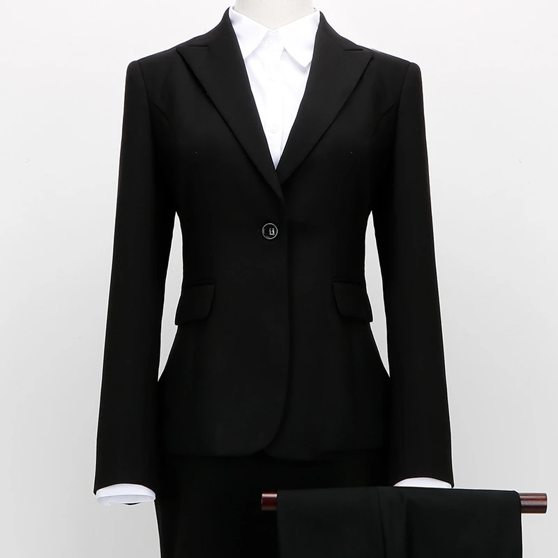 Lady Womens Pants Suit Design Latest Korean Business Formal Best New Women Office Uniform Style