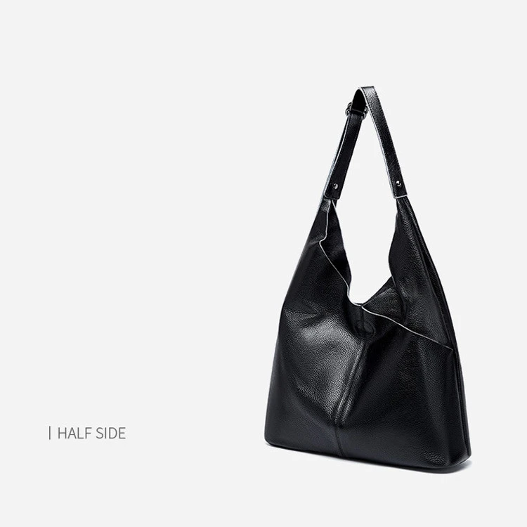 Large Capacity Genuine Leather Shoulder Bag Causal Soft Cowhide Skin  Bags Set  Women Handbags