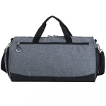 Large capacity oxford travel duffel bag gym sport duffel bag with bottble holder and shoe compartment
