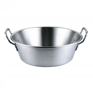 Large Deep Stainless Steel Cazo Frying Pan Suitable for Home Cookware Sets