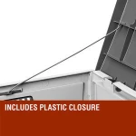 Large pp plastic outdoor garden tool storage cabinet