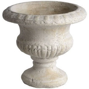 Large Size Garden Home Decor Natural Stone Hand Carved White Marble Flower Pot