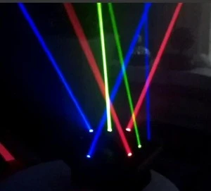 laser lights dj club party triangle rgb laser moving head spider beam disco light