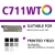 Import laser printer with white toner Compatible for OKI C711wt toner cartridge c711 wt 711WT from China