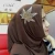 Import Leaf decorate rhinestone Libya women uniform code hijab knitting head scarf from China