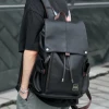 leather male backpack waterproof with USB 16 inches large capacity casual daypacks mochila