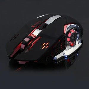 Led button usb wired optical gaming mouse quiet sound mouse for pro computer gamer