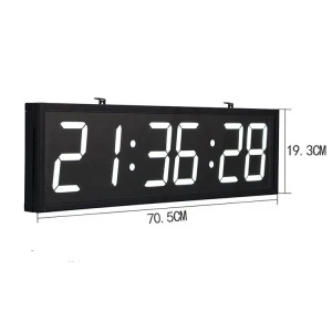 LED clock Manufacturer Digital Timing Display Custom big size wall clock with a remote control
