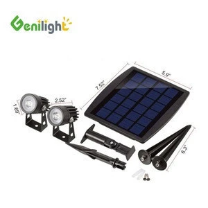 LED Landscape Light Solar Spotlight Waterproof Outdoor for Backyard Driveway Gardens Lawn,Dusk to Dawn Auto On Off