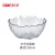 Import Lilac Free Sample 150mm/205mm/245mm unique set stilish blown wide hand glass crystal dessert/fruit/salad bowl from China