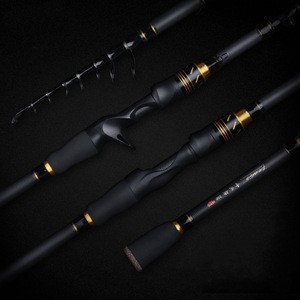 LINNHUE 1.8m 2.1m Fishing  Rod 7 Section Travel Ultra Light Carbon Casting  Rod Lure 5-35g Fishing Tackle MH Spining Rod