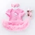 Import Little Girls Infant Layered Tulle PinkTutu Skirt with Cartoon T-Shirts Headband and Shoes Set from China
