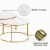 Import living room / Hotel special use 304 stainless steel marble tea  coffee table from China