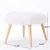 Import Living room stool Mid-Century Faux Fur Ottoman White from China