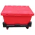 Import logistic storage turnover plastic moving crate with lid sale from China