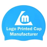 Logo Printed Swim Cap Colorful Fashion Swimming Cap Silicone Swim Caps
