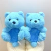 Lovely Childrens Day gifts Birthday Present Teddy bear slipper for boy and girl Cute fur plush slipper sandals for kids