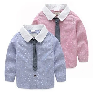 Low MOQ Childrens Street Wear Clothes Kids Child School Outfit Shirt From China