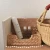 Import low moq handwork household to receive basket living room bedroom wood handle Water hyacinth storage bin from China
