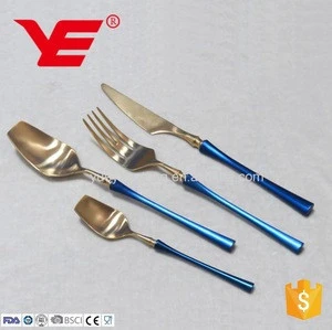 LOW MOQ stainless steel restaurant spoon fork knife cutlery set