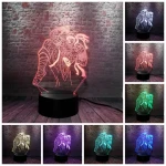 Luminous lee Sin Figma Game Model 3D Illusion Led Lamp 7 Colors Changing Nightlight LOL hero Figure Toys Child Kids Xmas Gifts