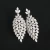 Import Luxurious Women Wedding Bridesmaid Drop Earring White Zircon Wholesale Gift Choker Necklace Brand Jewelry Sets from China
