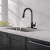 Import Luxury black pull out folding kitchen faucet tap from China