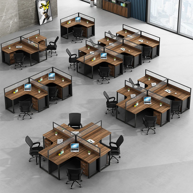 Luxury Office Desk Open Space Staff Work Station Space Saving Computer Desk Work Station Desk 1 Seater