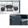 Luxury Office Furniture living room leather sofas