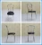 Import made in shengfang Cushion Foam Seating metal frame dining chair from China
