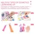 Import Make Up Toy Set Pretend Play Princess Pink Makeup Beauty Non-toxic Dressing Cosmetic With Portable Box Girl Gifts from China
