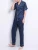 Import Male Home Clothing Lounge Pants and Top 2 Piece Set Satin Pajamas Factory Lapel Single Breasted Solid Sleepwear from China