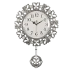 Manufacture Supply Newest Sample Buttery Luxury White Silent Wall Clock