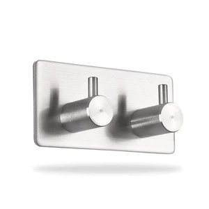 Manufacturer Rustproof Wall Mount Stainless Steel Hanging Sticky Robe Hook